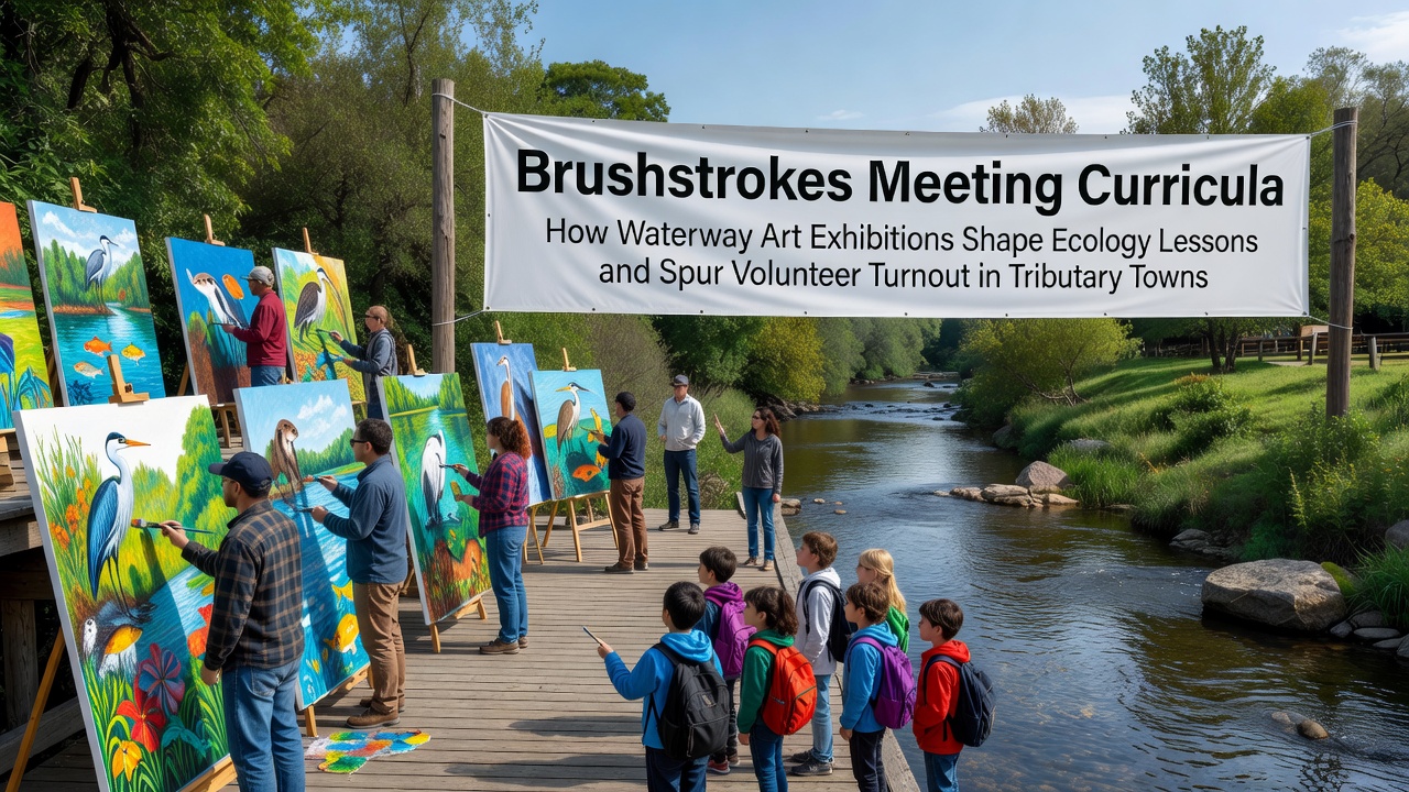 Brushstrokes Meeting Curricula: How Waterway Art Exhibitions Shape Ecology Lessons and Spur Volunteer Turnout in Tributary Towns