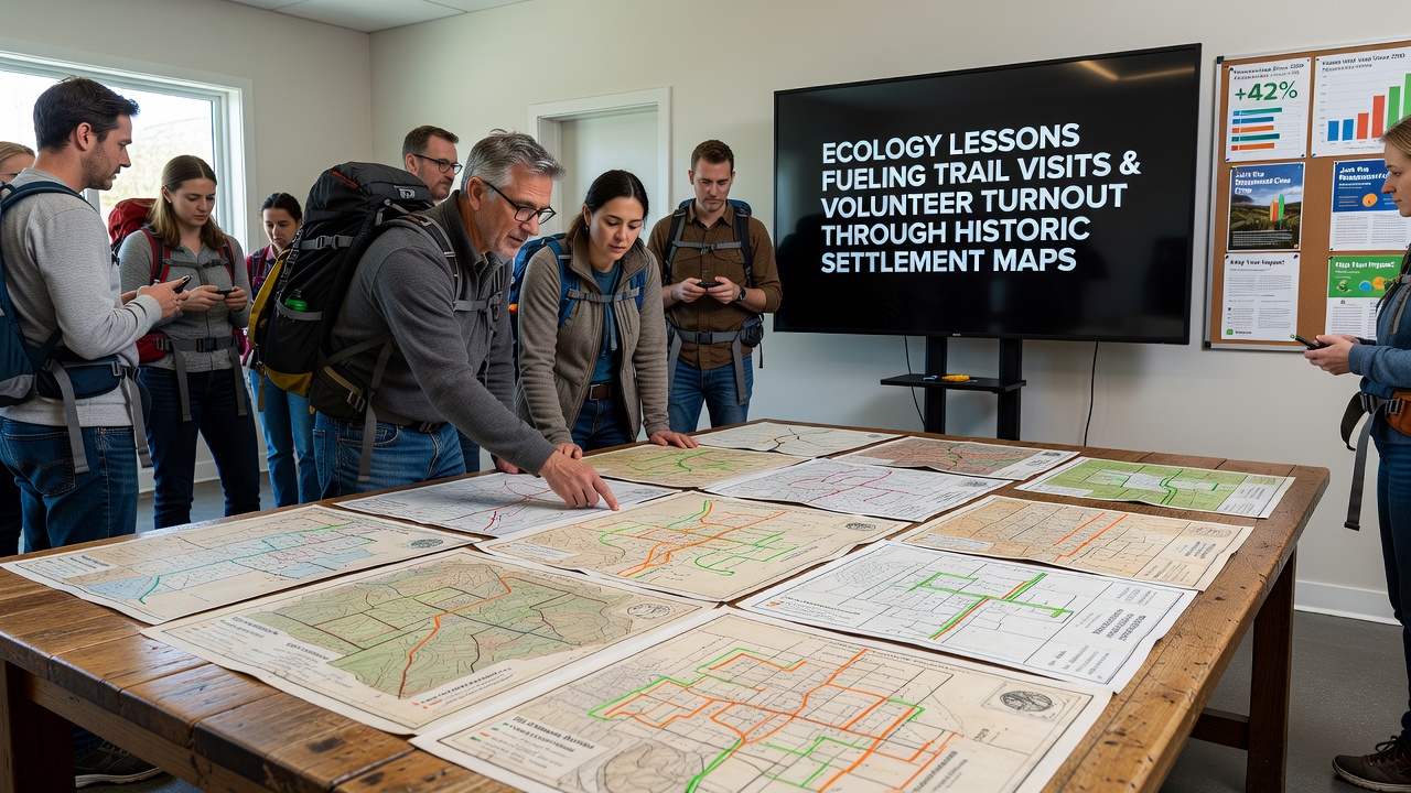 Historic Settlement Maps Guide Ecology Lessons to Increase Trail Engagement and Community Volunteers