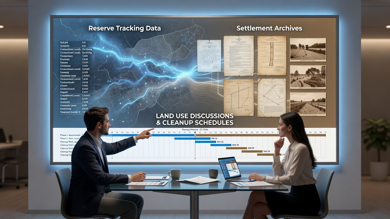 Integrating Reserve Tracking Data with Settlement Archives for Informed Land Use Strategies and Remediation Timelines